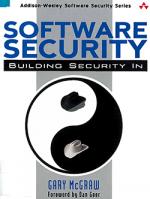 Software security : building security in