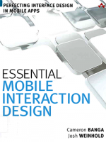 Essential mobile interaction design : perfecting interface design in mobile apps
