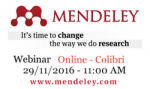 WEBINAR “Gestor de Referências Bibliográficas: Mendeley” 