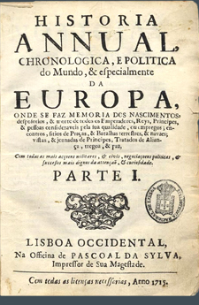 Historia Annual Chronologica Historia Annual Chronologica