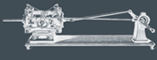 Modelo didáctico de distribuição de vapor segundo Spencer (Modelo J. Schröder nº 707 16) Modelo didáctico de distribuição de vapor segundo Spencer (Modelo J. Schröder nº 707 16)