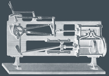 Modelo didáctico de distribuição de vapor segundo Stephenson (Modelo J. Schröder nº 707 1) Modelo didáctico de distribuição de vapor segundo Stephenson (Modelo J. Schröder nº 707 1)
